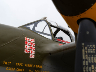 A low view of an airplane cockpit